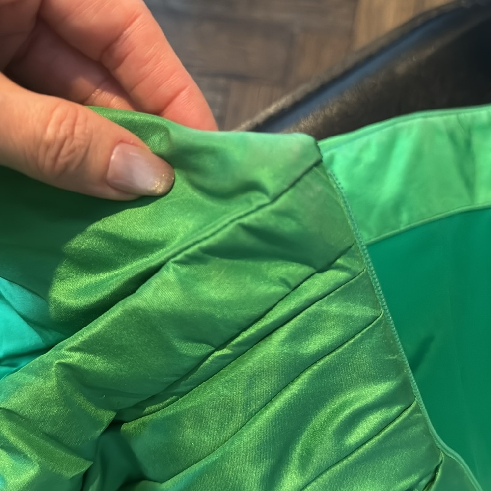 Oscar de la Renta Silk-Taffeta Asymmetric Bow Mini Cocktail Dress Sz8 - Picture 7 of 9